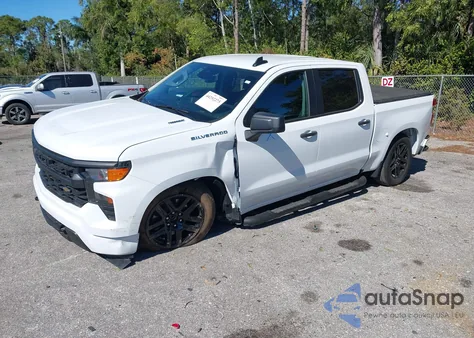 2025 Chevrolet Silverado 1500 2Wd Short Bed Custom из США, поврежденный, VIN 1GCPABEK2SZ318721